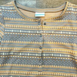 Columbia Women’s Small L/S Geometric Print Pullover